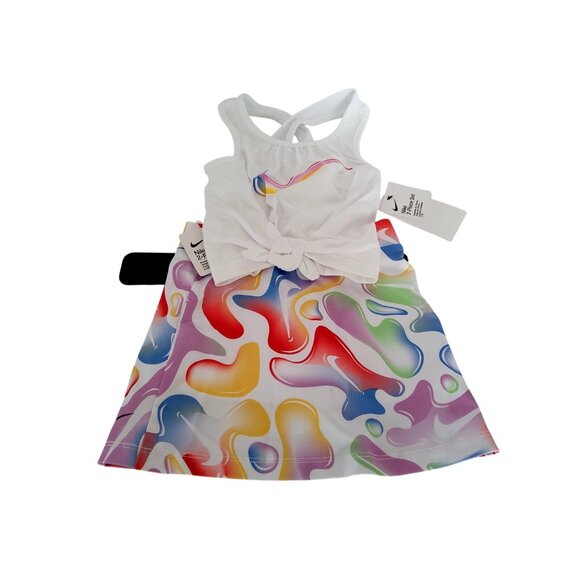 Nike Logo Tank Top and Printed Scooter Skirt Set (Toddler) - Picture 6 of 7